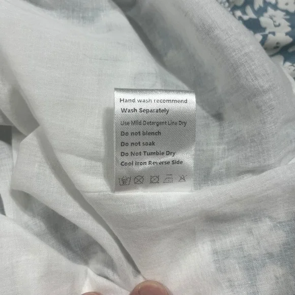 Pink Lily Ditsy Floral Smocked Babydoll Tiered Mini Dress Large Cottagecore Boho - Picture 10 of 10